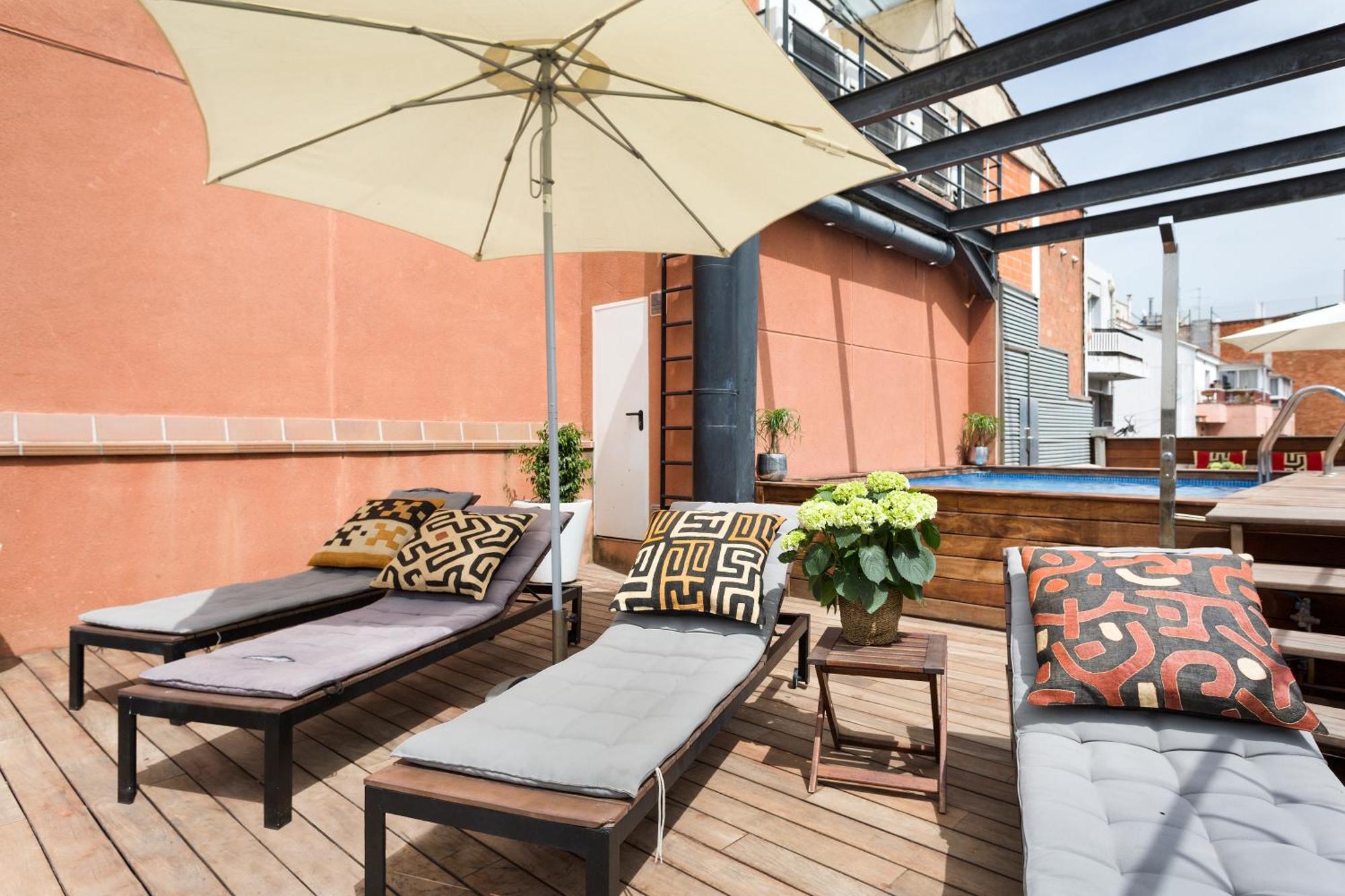 Apartment Barcelona Rentals - Pool Terrace In City Center Quarto foto
